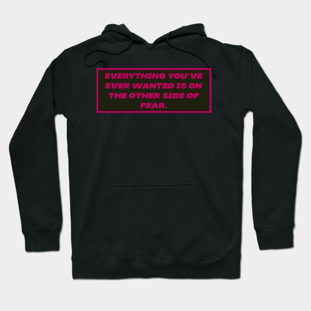 Fear Hoodie by Motivational.quote.store